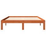 vidaXL Cadre de lit sans matelas cire marron 120x190cm bois pin massif