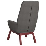 vidaXL Chaise de relaxation avec repose-pied Gris clair Tissu
