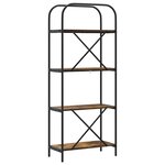 vidaXL Étagère Chêne fumé 60 x 30 x 146 cm Bois d'ingénierie