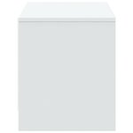 vidaXL Meuble TV avec LED blanc 97x34x40 cm bois d'ingénierie