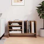 vidaXL Meuble à vinyles avec étagère Bois ancien 78 5 x 35 x 45 cm