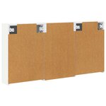 vidaXL Ensemble de Meubles de Salle de Bain 3 Pièces 126 x 16 x 62.5 cm