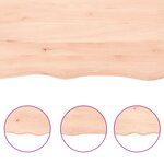 vidaXL Étagère murale 60x40x(2-4) cm bois de chêne massif non traité