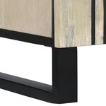 vidaXL Cabinet de salle de bain Rayé Blanc et Noir 38 x 33 x 160 cm