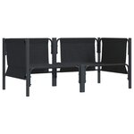 vidaXL Mobilier de jardin avec coussin 2 Pièces Anthracite Acier