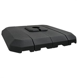 vidaXL Ensemble de base de parasol cantilever 4 Pièces Noir