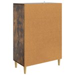 vidaXL Buffet Chêne fumé 66 x 34 5 x 95 cm Bois d'ingénierie