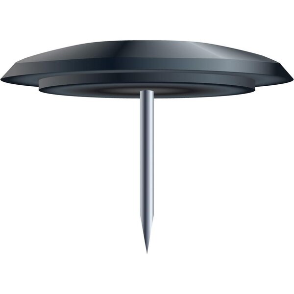 Boîte de 40 punaises hauteur de pointe 7mm 10mm de diamètre Noir EXACOMPTA