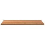 vidaXL Dessus de bureau marron clair bois chêne massif rectangulaire