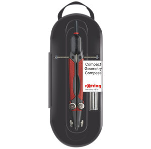 Rotring compact compas de géométrie avec réglage précis par un guide axé diam. Max. 360 mm