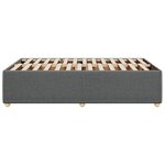vidaXL Cadre de lit sans matelas gris foncé 120x190 cm tissu