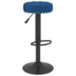 vidaXL Tabourets de bar lot de 2 bleu velours