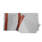 Bloc Vendeur À Bande Couleur 100 Feuillets Double Numérotage - Format 6  6x13 5 Cm - Bistre - X 50 - Exacompta