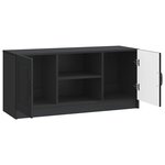 vidaXL Meuble TV Noir 102 x 34 5 x 47 cm Bois d'ingénierie
