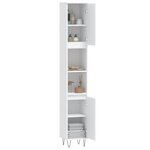 vidaXL Armoire de salle de bain blanc 30x30x190 cm bois d'ingénierie