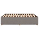 vidaXL Cadre de lit sans matelas taupe 160x200 cm tissu