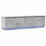 vidaXL Meuble TV Gris béton 180 x 38 x 49 cm Bois d'ingénierie