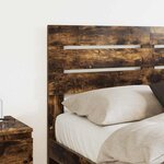 vidaXL Tête de lit Chêne fumé 120 cm Bois d'ingénierie