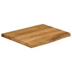 vidaXL Dessus de table 80x80x3 8 cm bord vivant bois massif manguier