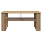 vidaXL Table basse Chêne artisanal 96 x 54 x 44 cm Bois d'ingénierie