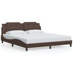 vidaXL Cadre de lit sans matelas marron 180x200 cm similicuir