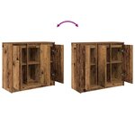 vidaXL Buffet vieux bois 85x34x76 cm bois d'ingénierie