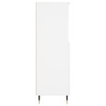 vidaXL Buffet haut Blanc 60x36x110 cm Bois d'ingénierie