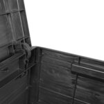 vidaXL Boîte à coussins d'extérieur anthracite 77 5x44 5x53 cm PP
