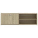 vidaXL Meuble TV Chêne sonoma 120x34x37 cm Bois d’ingénierie