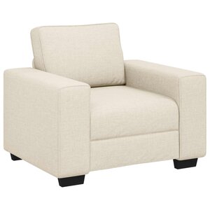 vidaXL Canapé Beige 100 x 77 x 82 cm Tissu en lin mélangé