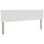 VidaXL Cadre de lit ottoman avec matelas blanc 180x200 cm similicuir