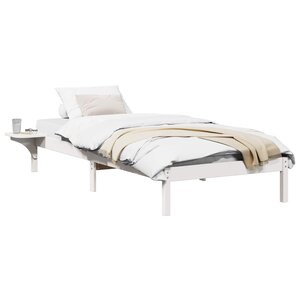 vidaXL Cadre de lit Blanc 90 x 200 cm Pin massif