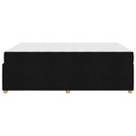 vidaXL Cadre de lit avec matelas Noir 160 x 200 cm tissu