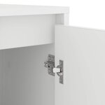 vidaXL Armoire pour machine à laver avec porte Blanc 87 x 60 x 89 cm