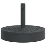 vidaXL Base de parasol pour mâts Ø38 / 48 mm 25 kg rond