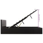 vidaXL Cadre de lit avec rangement hydraulique Similicuir 180x200 cm