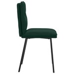 vidaXL Chaises à manger lot de 6 vert foncé velours