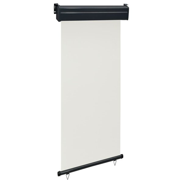 vidaXL Auvent latéral de balcon 105x250 cm Crème