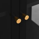 vidaXL Vitrine d'exposition Noir 90x40x180 cm Acier et verre trempé