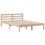 vidaXL Cadre de lit avec tête de lit 160x200 cm bois de pin massif