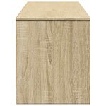 vidaXL Meuble TV avec LED 165 x 34 x 40 cm Chêne Sonoma