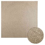 vidaXL Tapis ZIZUR beige 240x240 cm aspect de jute intérieur extérieur