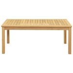 vidaXL Table basse Acacia clair 110 x 60 x 45 cm Bois d'Acacia Massif