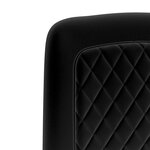 Vidaxl chaises de salle à manger 6 pièces noir velours