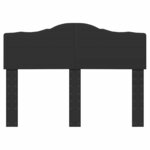 vidaXL Tête de lit Chêne noir 120 cm Bois d'ingénierie