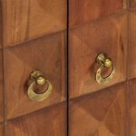 vidaXL Armoire à tiroirs marron miel 70x35x70 cm bois massif d'acacia