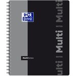 Cahier Spirale MULTINOTES A4+ 160P Perforées Lignée 7mm 90g coloris aléatoire OXFORD