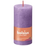 Bolsius Bougies pilier rustiques Shine 8 Pièces 100x50 mm Violet vibrant