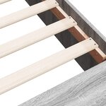 vidaXL Cadre de lit sonoma gris 180x200 cm bois d'ingénierie