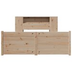 vidaXL Lit bibliothèque sans matelas 140x200 cm bois massif de pin